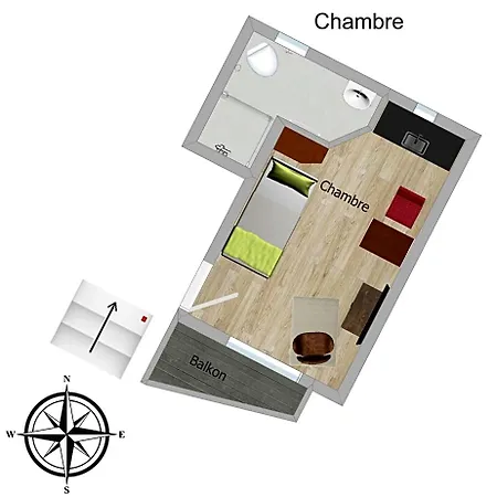 Апартаменты Schmuckkaestle Am Hafen